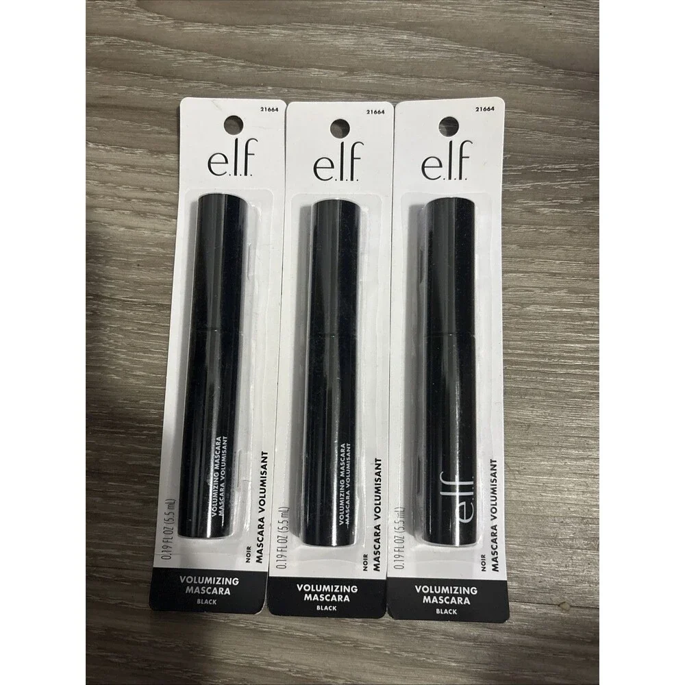 3 Pack - e.l.f. Volumizing Mascara, Mascara For Fuller, Thicker-Looking Lashes